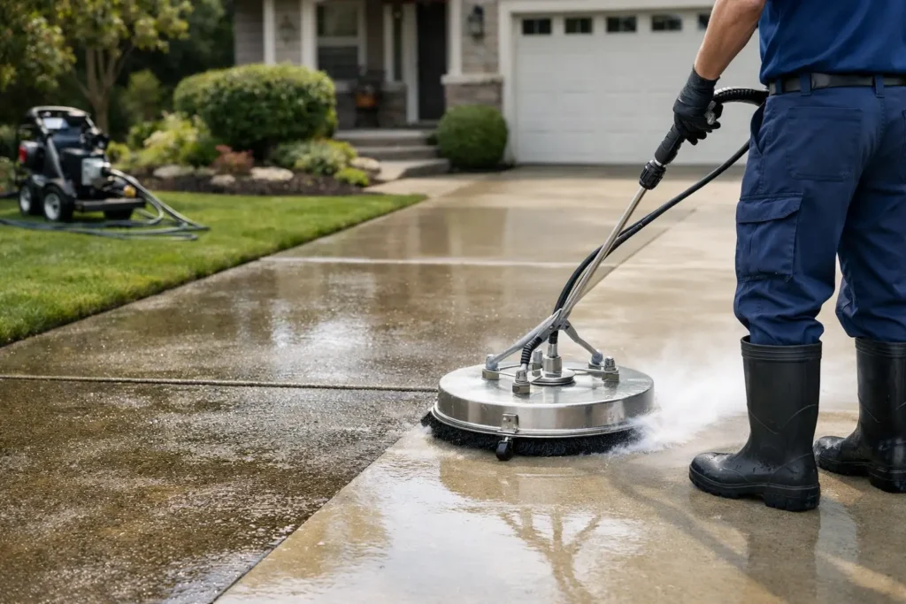 Driveway & Concrete Cleaning That Restores Curb Appeal